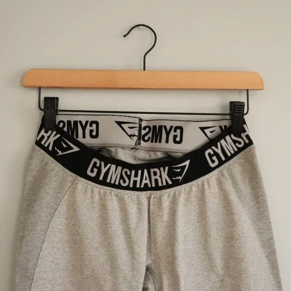 Gymshark Women's‎ Small Grey Two-Tone Flex Seamless Activewear Stretch Leggings - Picture 3 of 9